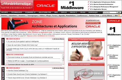 Partner Zone Oracle : Architectures et Applications